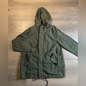 Army green bomber jacket